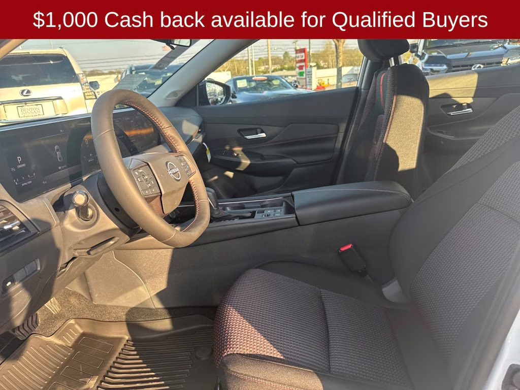 2026 Aspen White/Super Black Nissan Sentra SR FWD Sedan