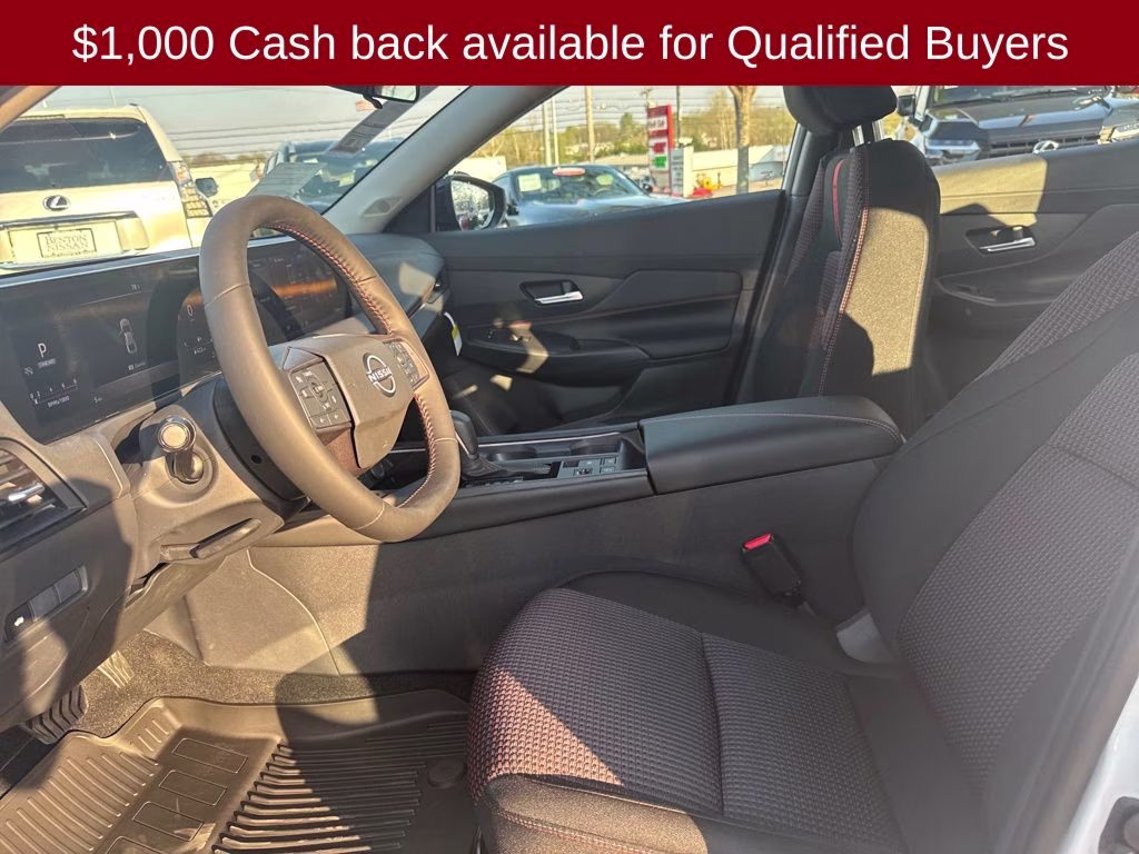 2026 Aspen White/Super Black Nissan Sentra SR FWD Sedan
