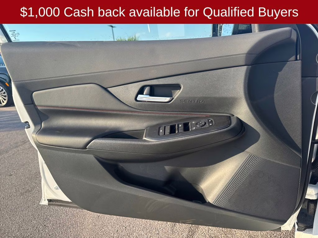 2026 Aspen White/Super Black Nissan Sentra SR FWD Sedan