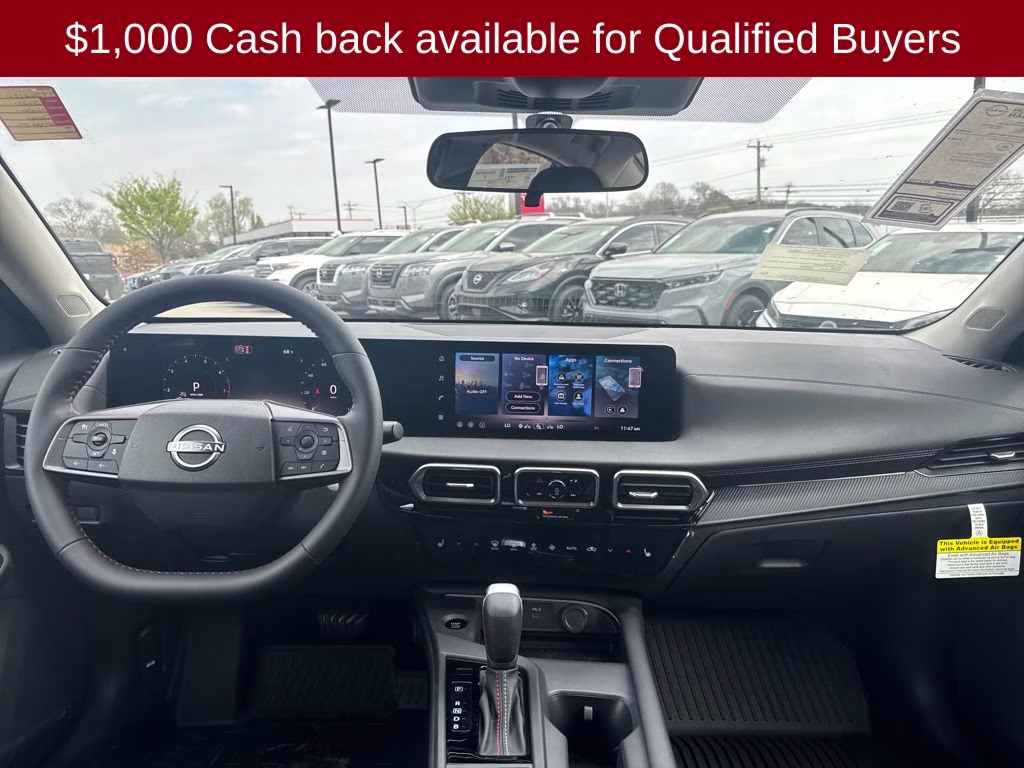 2026 Aspen White/Super Black Nissan Sentra SR FWD Sedan
