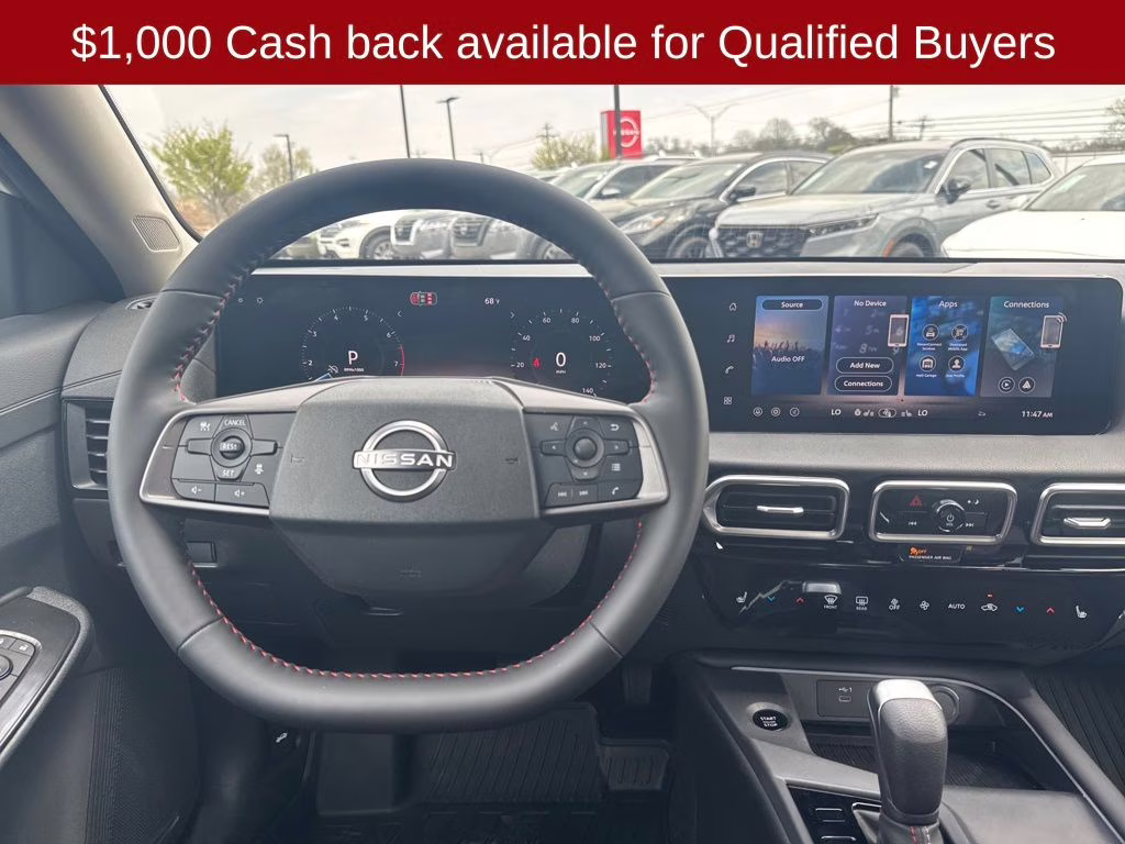 2026 Aspen White/Super Black Nissan Sentra SR FWD Sedan