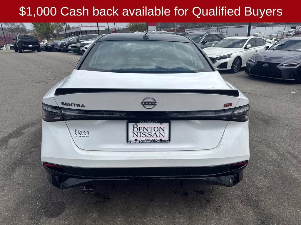 2026 Aspen White/Super Black Nissan Sentra SR FWD Sedan