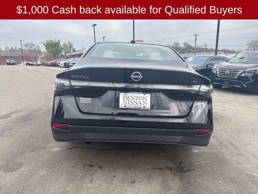 2026 Super Black Nissan Sentra SL FWD Sedan