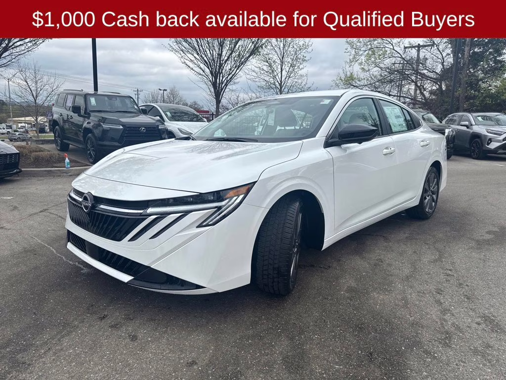 2026 Aspen White Tricoat Nissan Sentra SL FWD Sedan