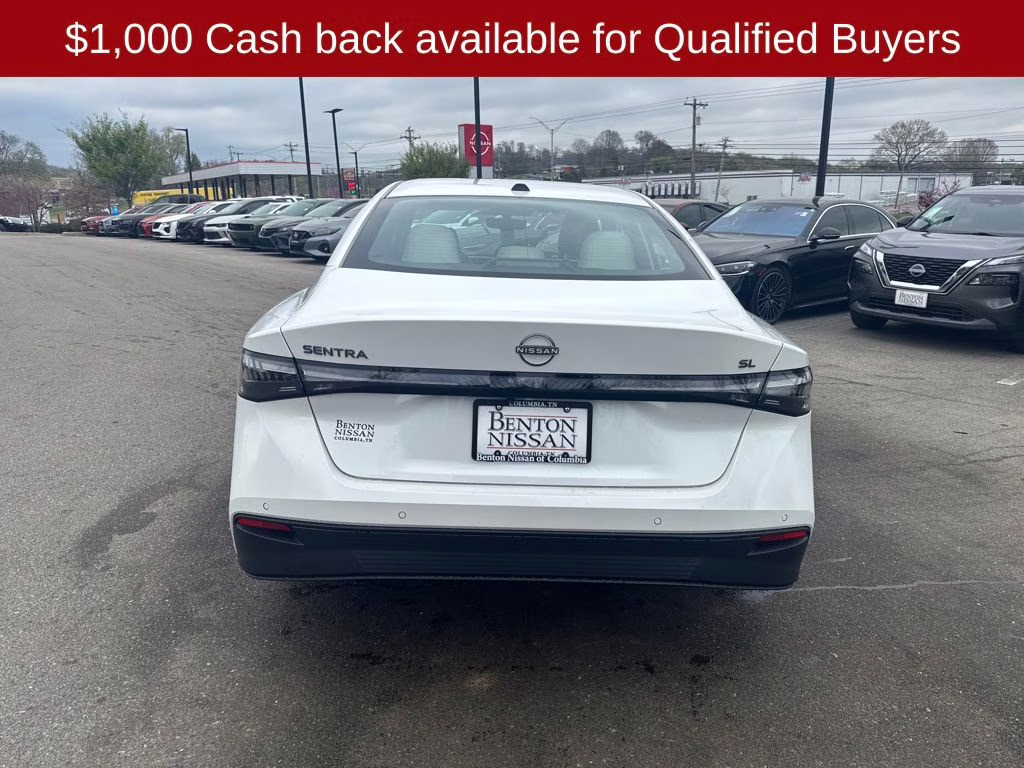 2026 Aspen White Tricoat Nissan Sentra SL FWD Sedan