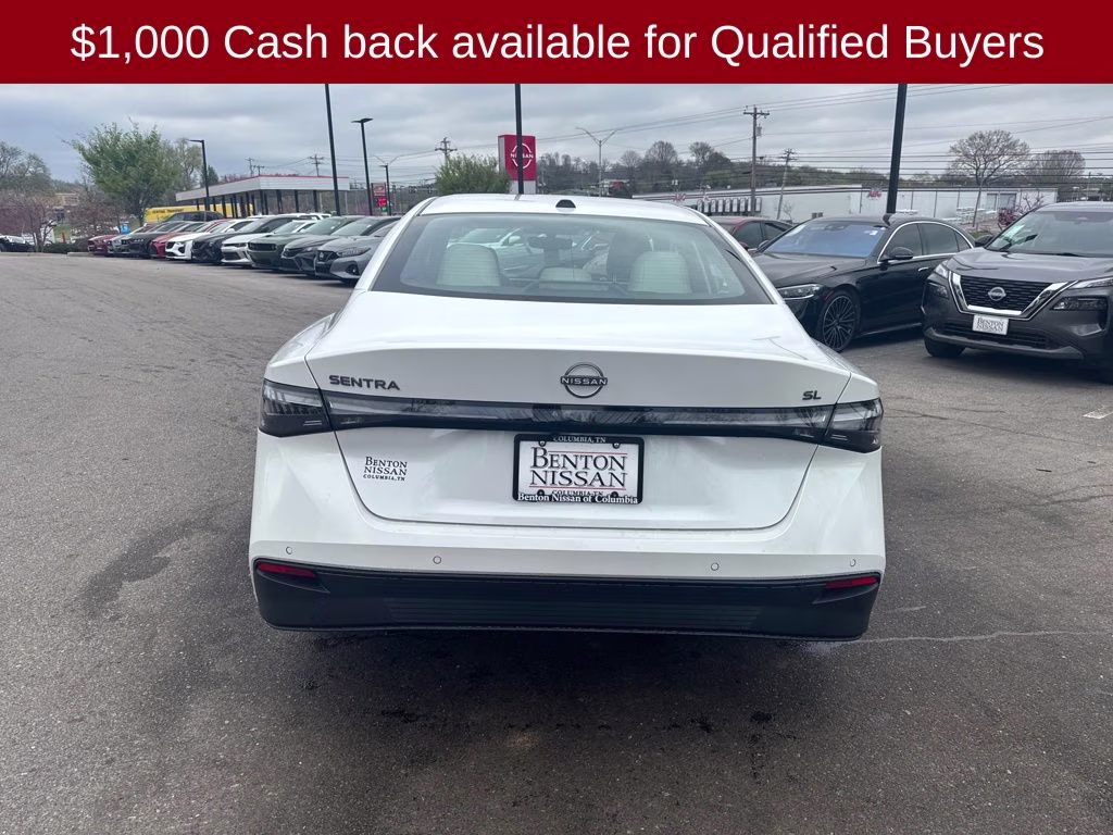 2026 Aspen White Tricoat Nissan Sentra SL FWD Sedan