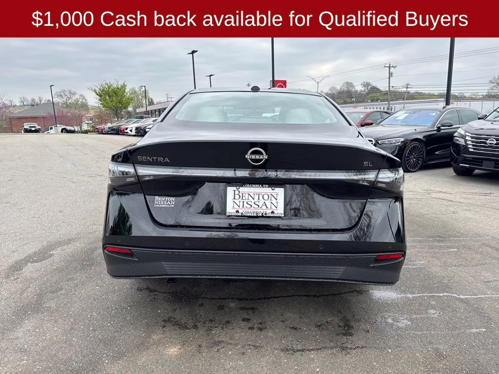 2026 Super Black Nissan Sentra SL FWD Sedan