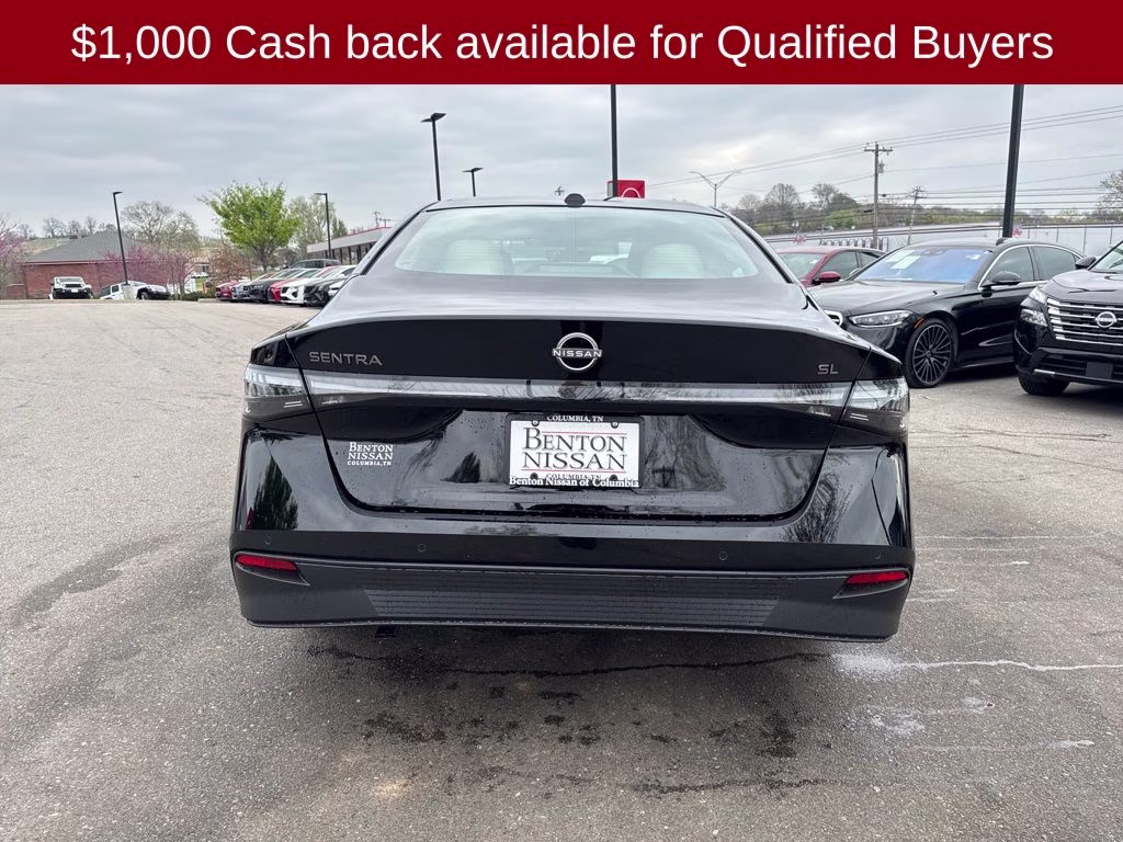 2026 Super Black Nissan Sentra SL FWD Sedan