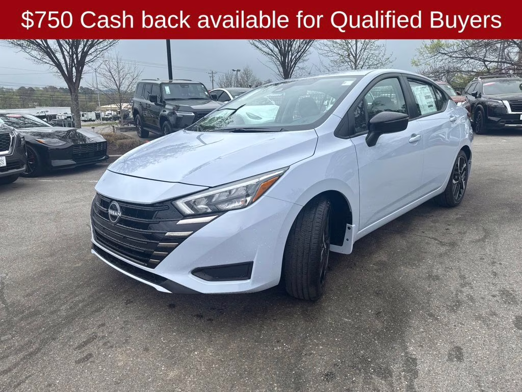 2025 Gray Sky Pearl Nissan Versa 1.6 SR FWD Sedan