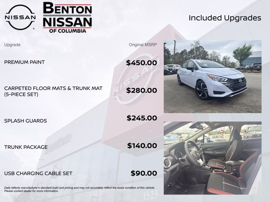 2025 Gray Sky Pearl Nissan Versa 1.6 SR FWD Sedan