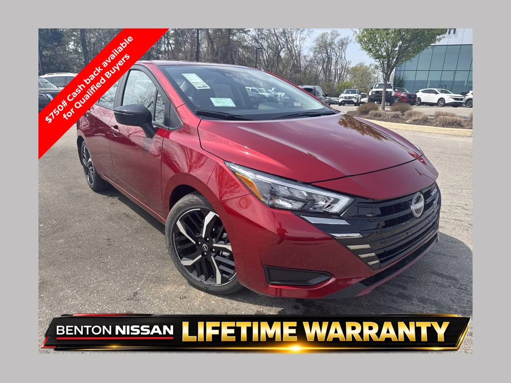 2025 Scarlet Ember Tintcoat Nissan Versa 1.6 SR FWD Sedan
