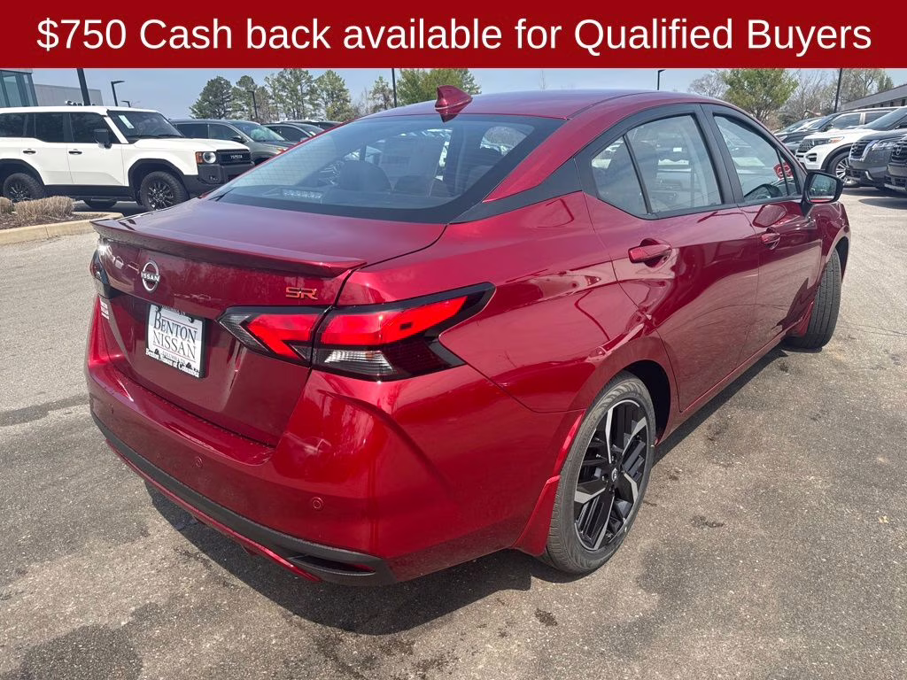 2025 Scarlet Ember Tintcoat Nissan Versa 1.6 SR FWD Sedan