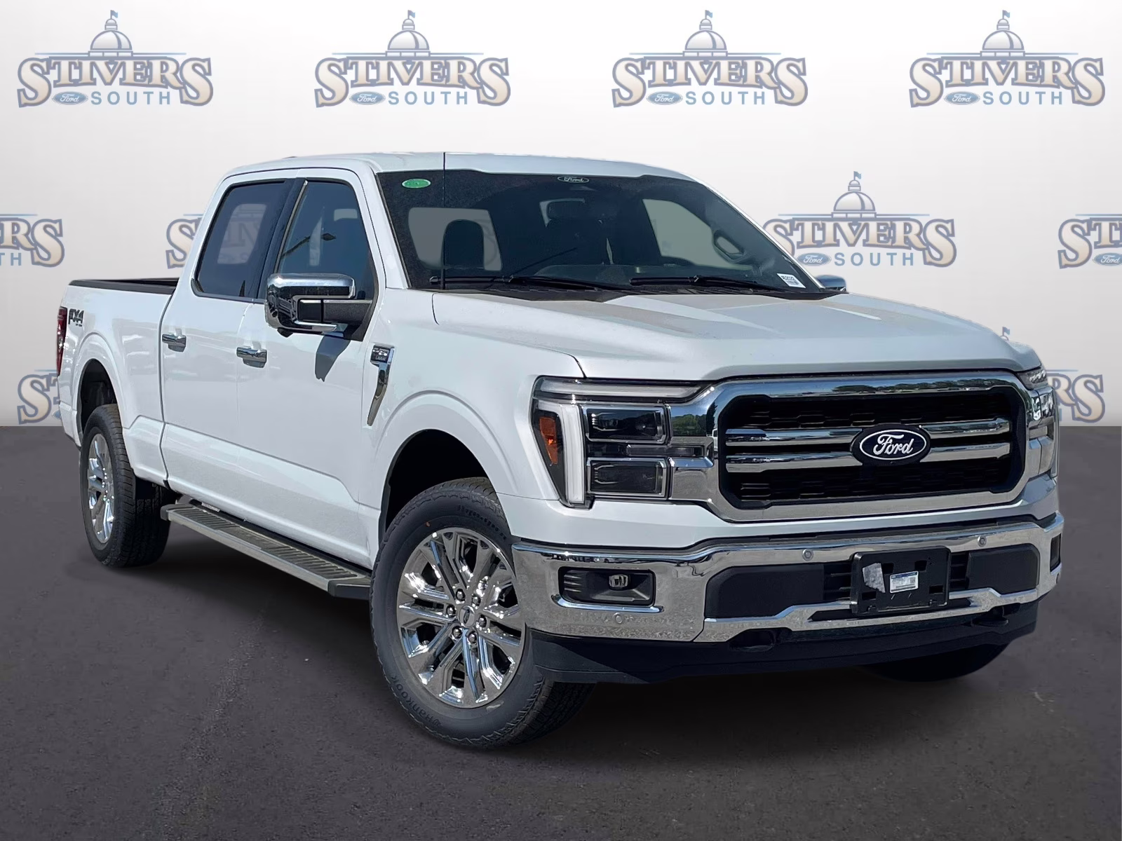 2025 Space White Metallic Ford F-150 Lariat 4X4 Truck
