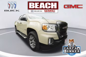 2022 Desert Sand Metallic GMC Canyon AT4 w/Leather 4X4 Truck