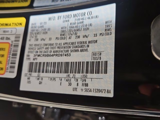 2023 Shadow Black Ford Bronco Sport Big Bend 4X4 SUV