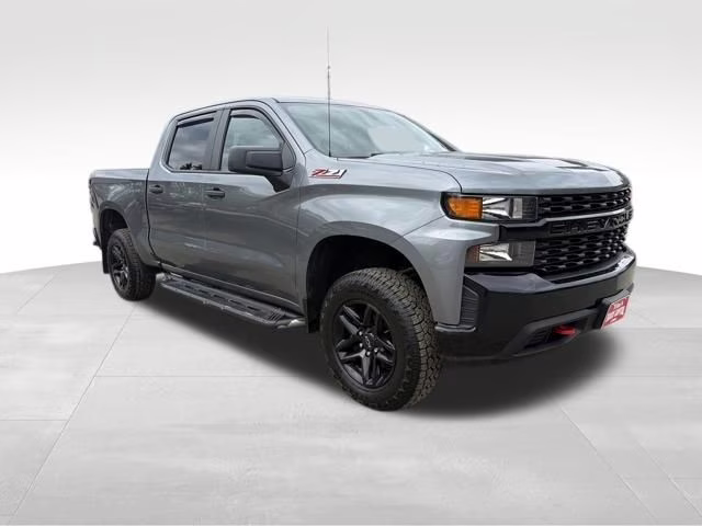 2019 Satin Steel Metallic Chevrolet Silverado 1500 Custom Trail Boss 4X4 Truck