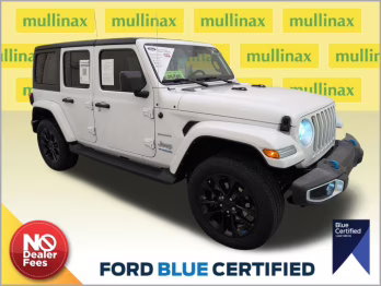 2022 Bright White Clearcoat Jeep Wrangler Unlimited Sahara 4xe 4X4 SUV