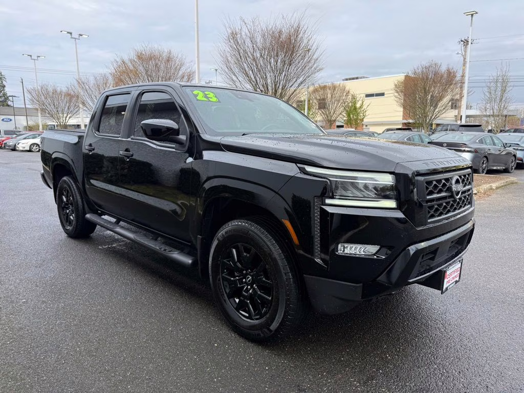 2023 Super Black Nissan Frontier SV 4X4 Truck