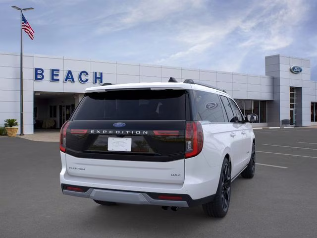 2026 Star White Metallic Tri-Coat Ford Expedition Max Platinum 4X4 SUV