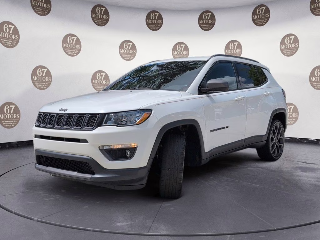 2021 White Clearcoat Jeep Compass 80th Special Edition 4X4 SUV