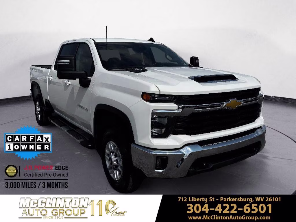 2025 Summit White Chevrolet Silverado 2500HD LT 4X4 Truck