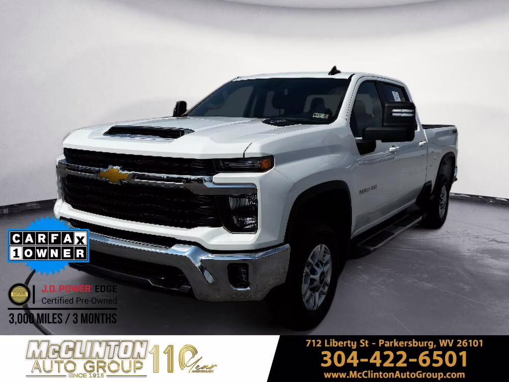 2025 Summit White Chevrolet Silverado LT 4X4 Truck