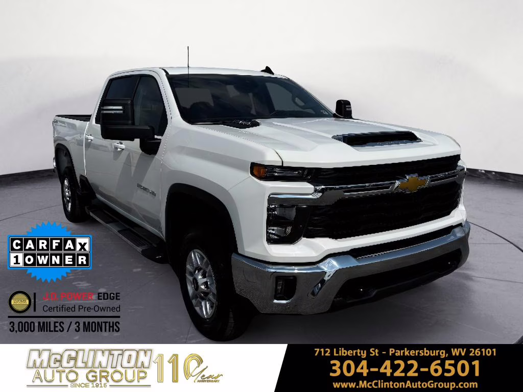 2025 Summit White Chevrolet Silverado LT 4X4 Truck