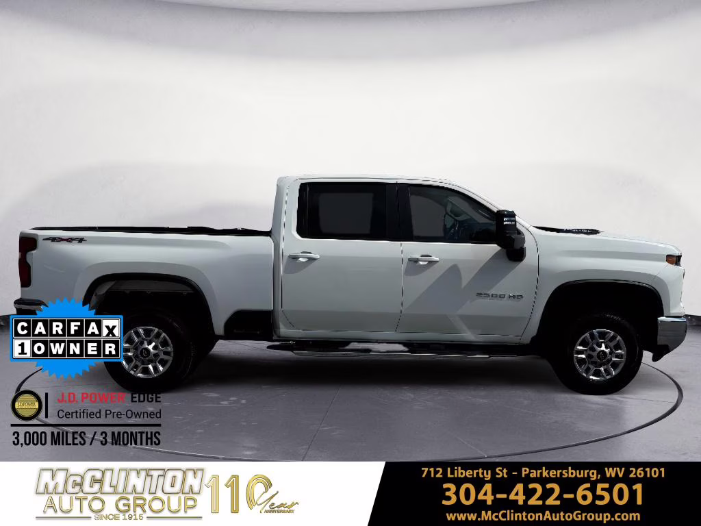 2025 Summit White Chevrolet Silverado LT 4X4 Truck