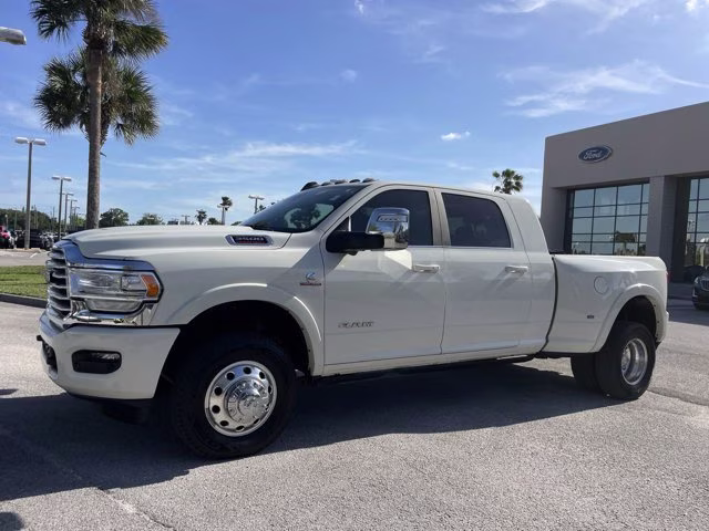 2023 Pearl White Ram 3500 Longhorn 4X4 Truck