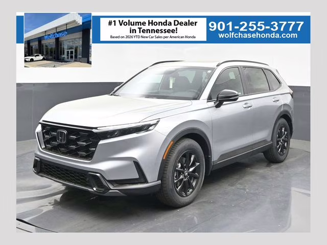 2026 Solar Silver Metallic Honda CR-V Hybrid Sport-L FWD SUV