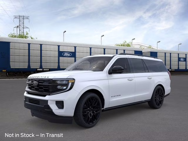 2026 Star White Metallic Tri-Coat Ford Expedition Max Platinum 4X4 SUV