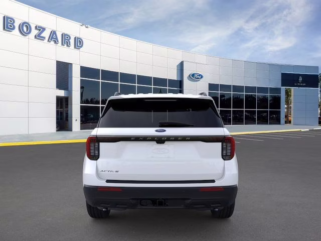 2026 Star White Metallic Tri-Coat Ford Explorer Active RWD SUV
