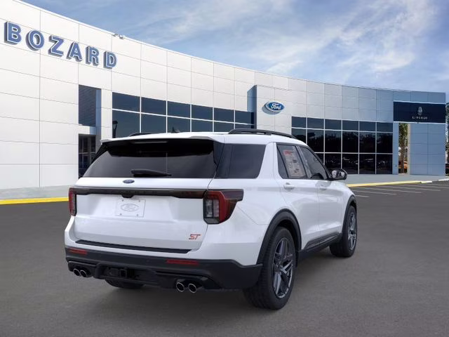 2026 Star White Metallic Tri-Coat Ford Explorer ST 4X4 SUV