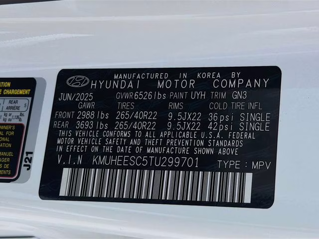 2026 White Genesis GV80 3.5T Prestige AWD SUV