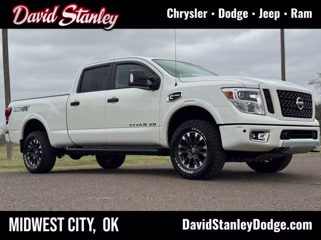 2019 Pearl White Nissan Titan XD PRO-4X 4X4 Truck
