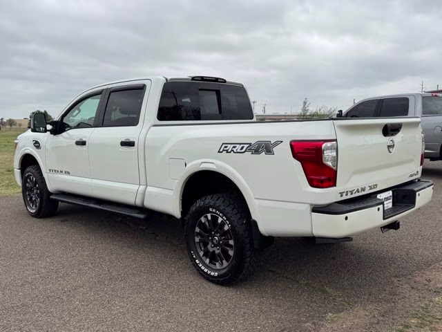2019 Pearl White Nissan Titan XD PRO-4X 4X4 Truck