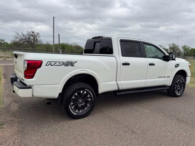 2019 Pearl White Nissan Titan XD PRO-4X 4X4 Truck