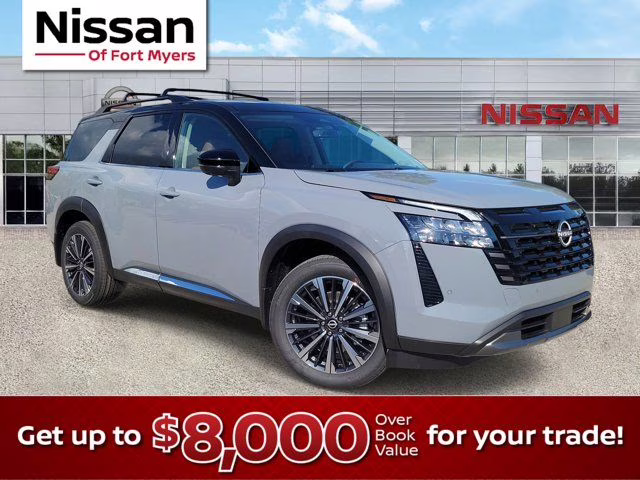 2026 Boulder Gray/Super Black Nissan Pathfinder Platinum FWD SUV