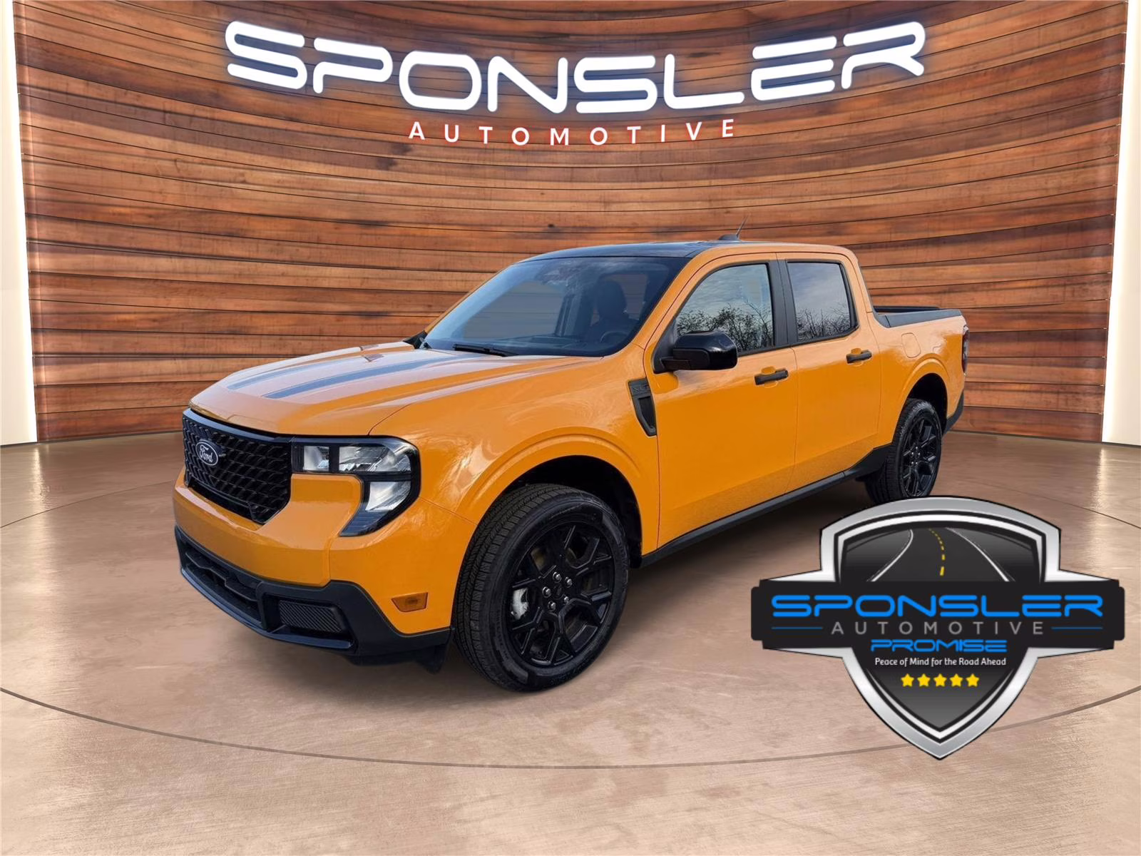 2026 Orange Fury Metallic Tri-Coat Ford Maverick XLT AWD Truck