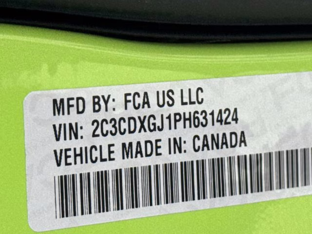 2023 Sublime Metallic Clearcoat Dodge Charger Scat Pack Widebody RWD Sedan