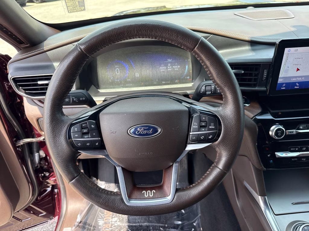 2023 Jewel Red Metallic Tinted Clearcoat Ford Explorer King Ranch 4X4 SUV