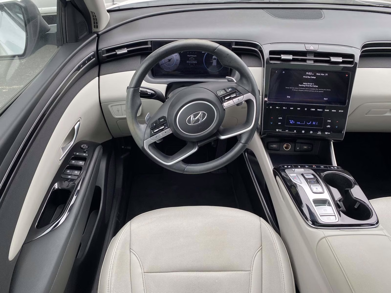 2022 Quartz White Hyundai Tucson Limited FWD SUV