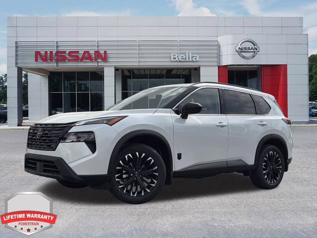 2026 Everest White Pearl Tricoat Nissan Rogue Dark Armor AWD SUV