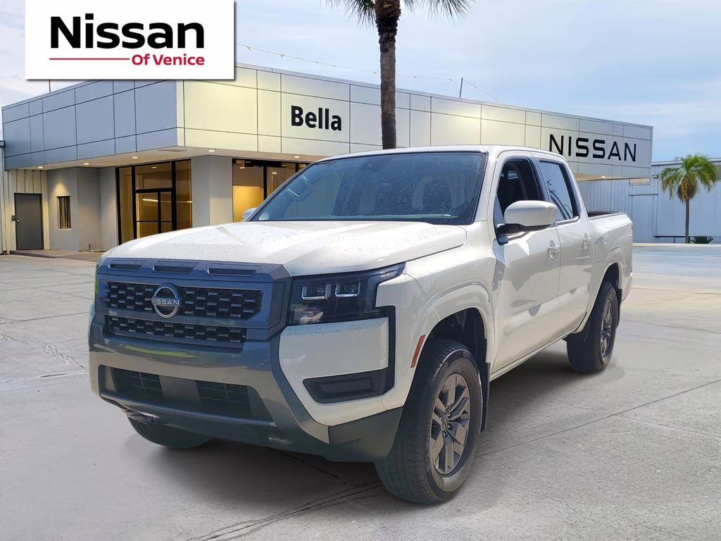 2026 Glacier White Nissan Frontier SV 4X4 Truck