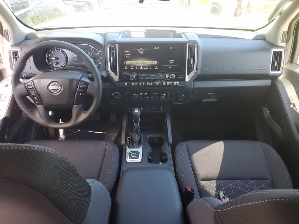 2026 Glacier White Nissan Frontier SV 4X4 Truck