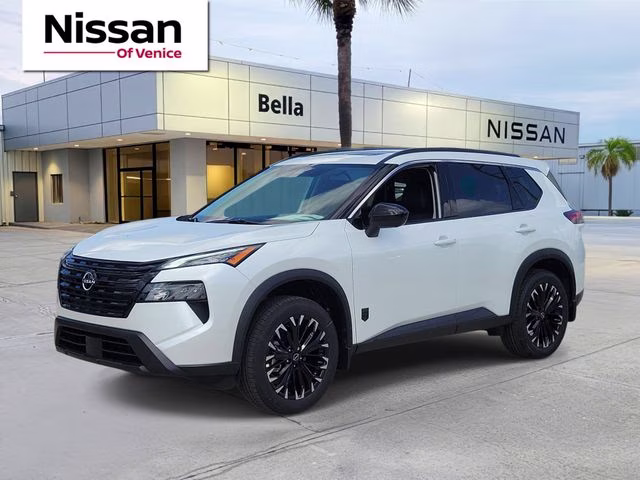 2026 Everest White Pearl Tricoat Nissan Rogue Dark Armor FWD SUV