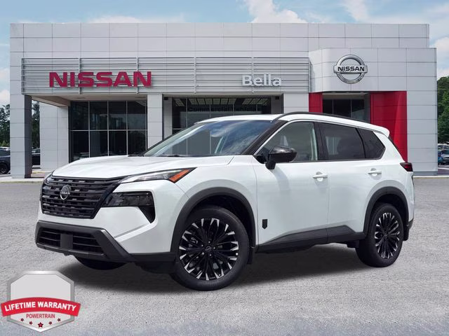2026 Everest White Pearl Tricoat Nissan Rogue Dark Armor FWD SUV
