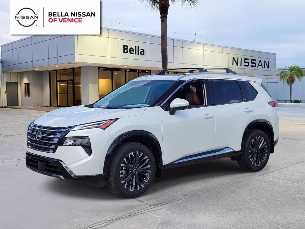 2026 Everest White Pearl Tricoat Nissan Rogue Platinum AWD SUV