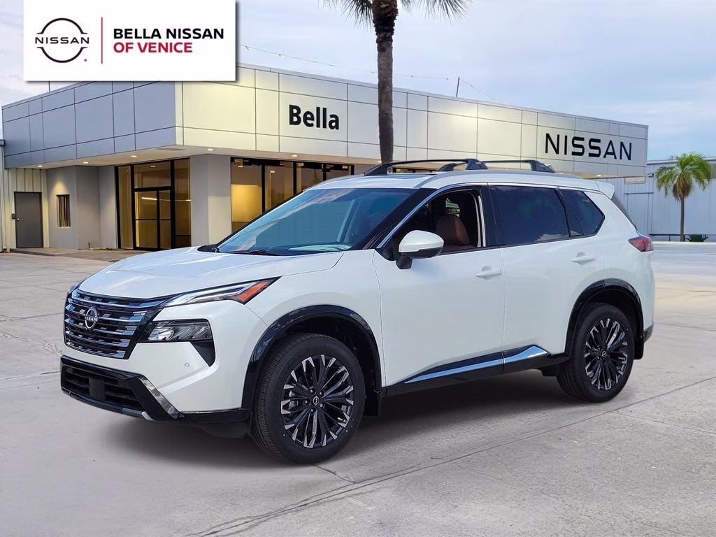 2026 Everest White Pearl Tricoat Nissan Rogue Platinum AWD SUV