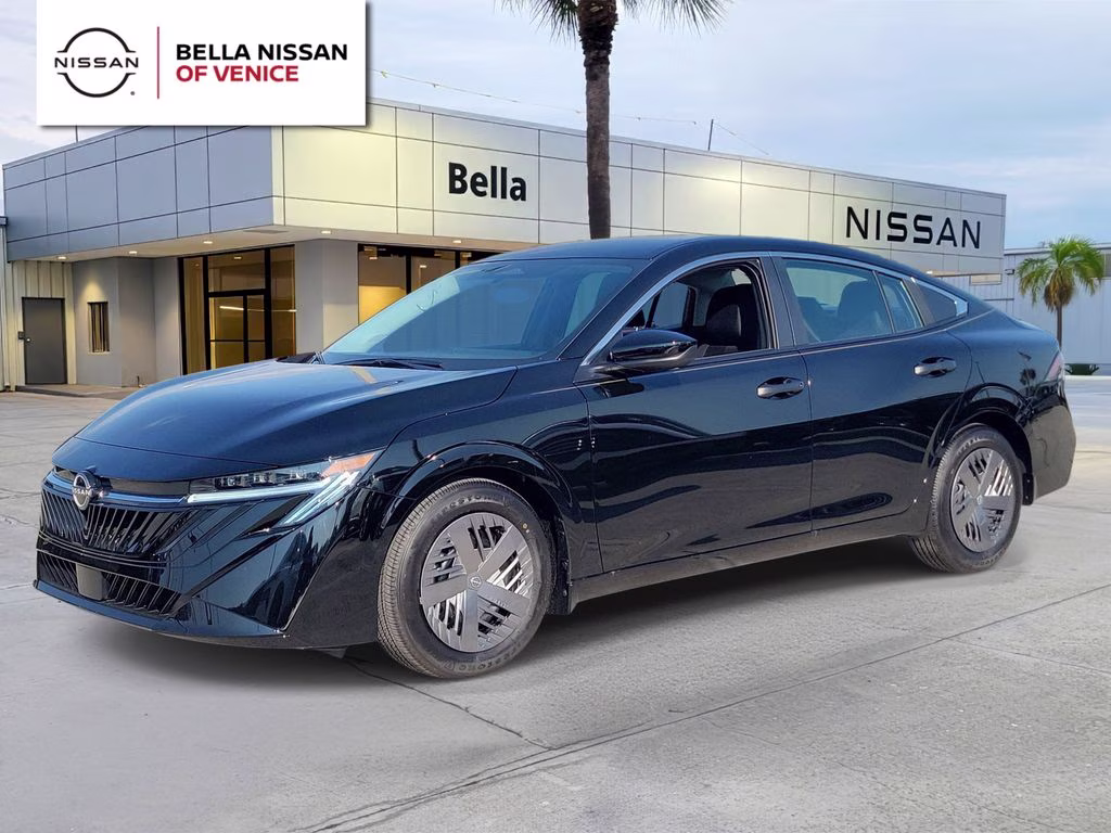 2026 Super Black Nissan Sentra S FWD Sedan